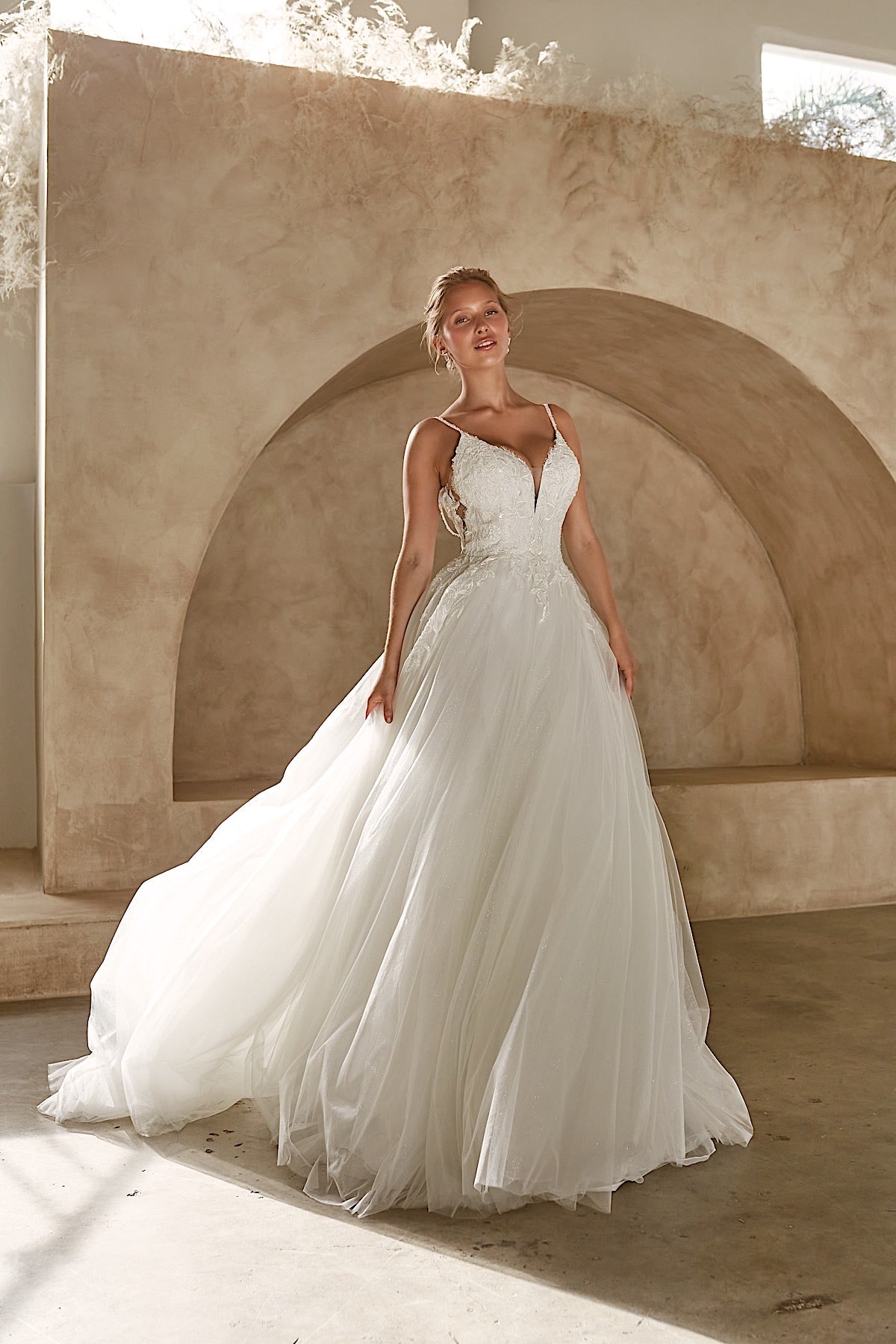 AURA Wedding Dress Style Code: MAYA BELLA  Email for Availability and Price