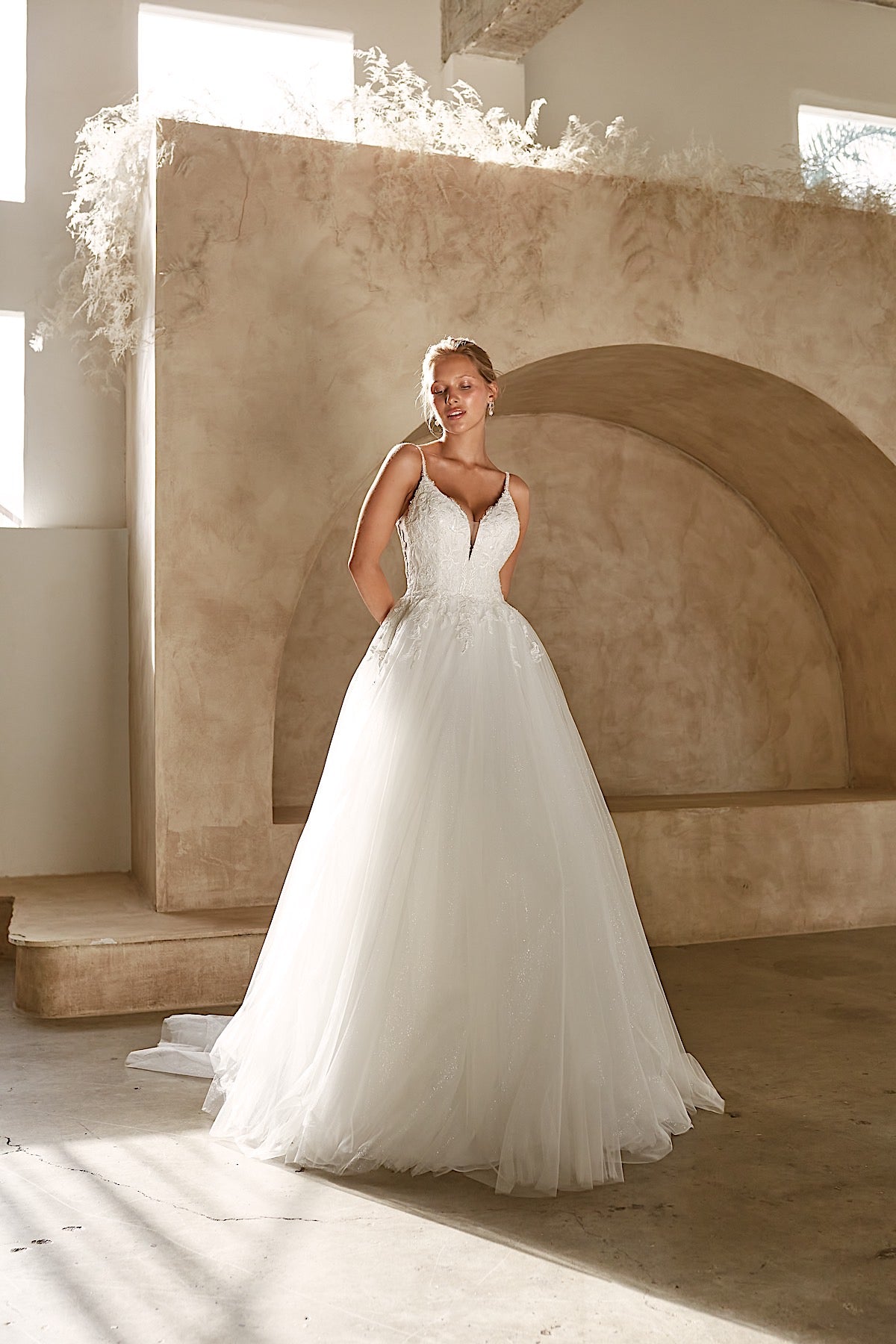 AURA Wedding Dress Style Code: MAYA BELLA  Email for Availability and Price