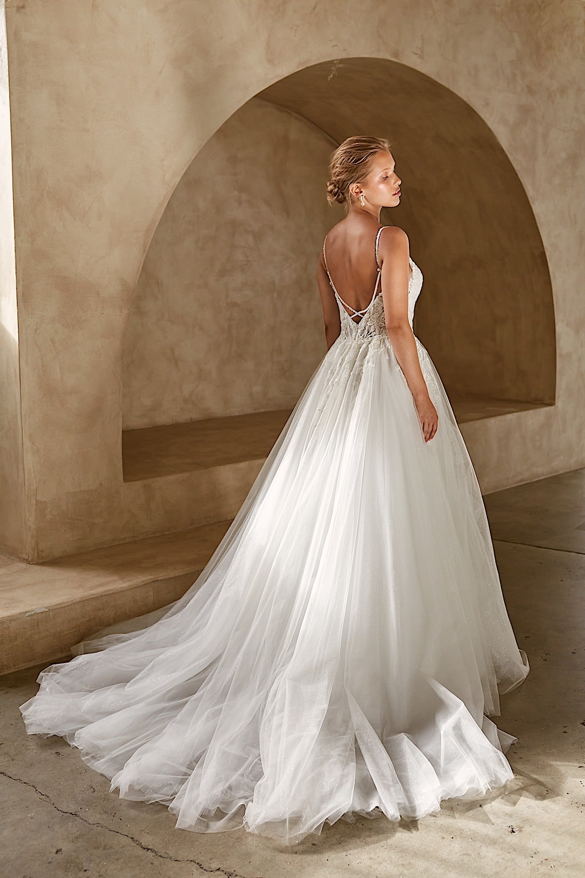 AURA Wedding Dress Style Code: MAYA BELLA  Email for Availability and Price