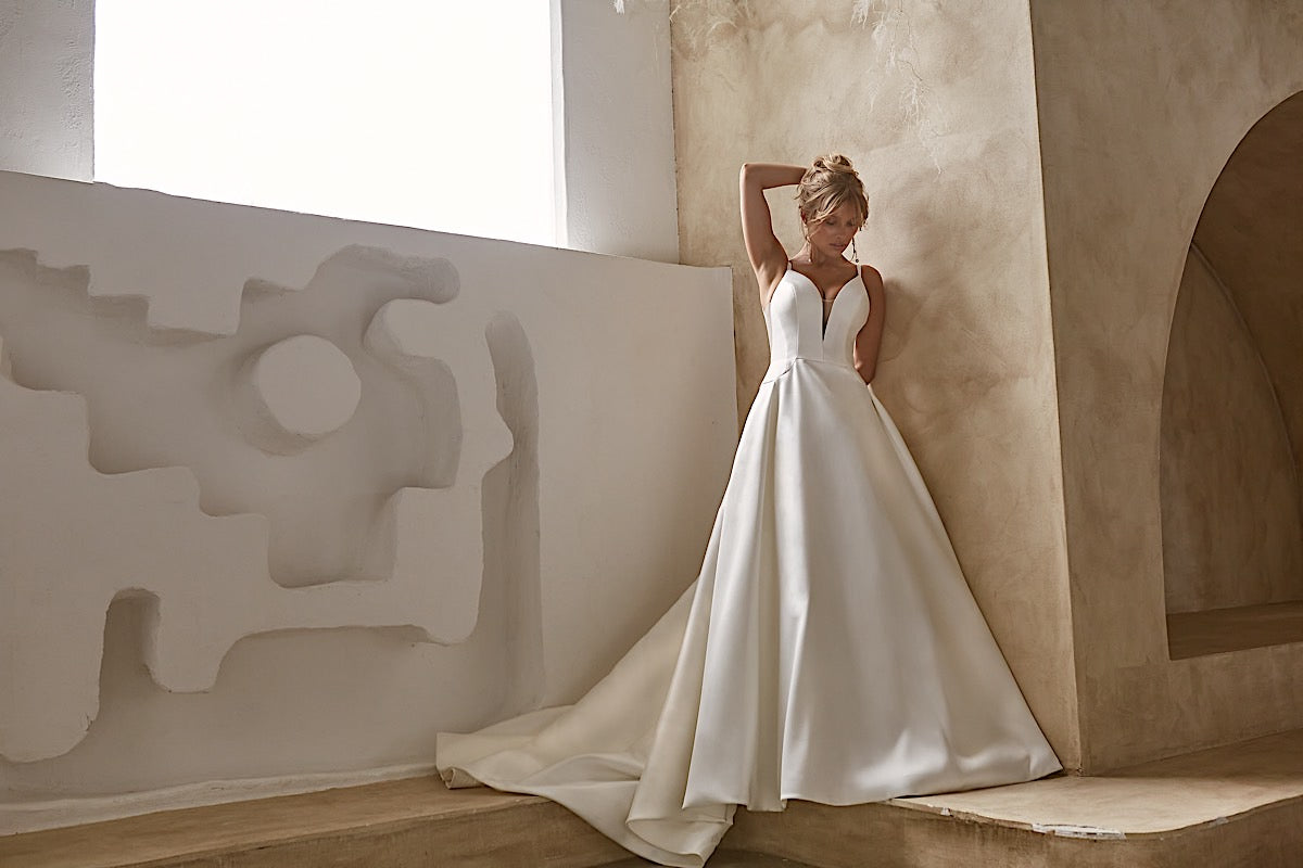 PHOEBE Wedding Dress Style Code: MAYA BELLA Email for Availability and Price