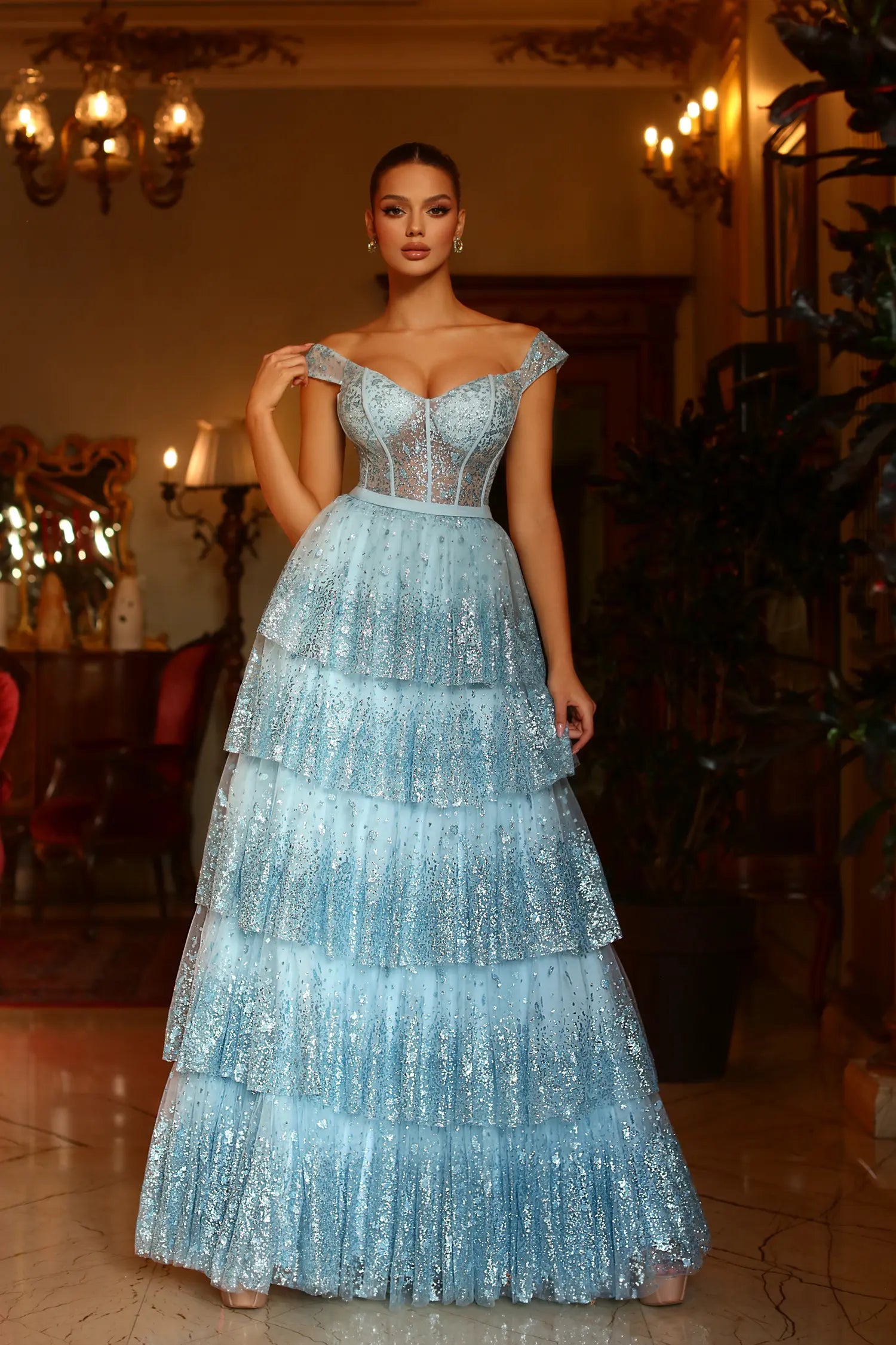 TE206 Formal Prom Party Dress