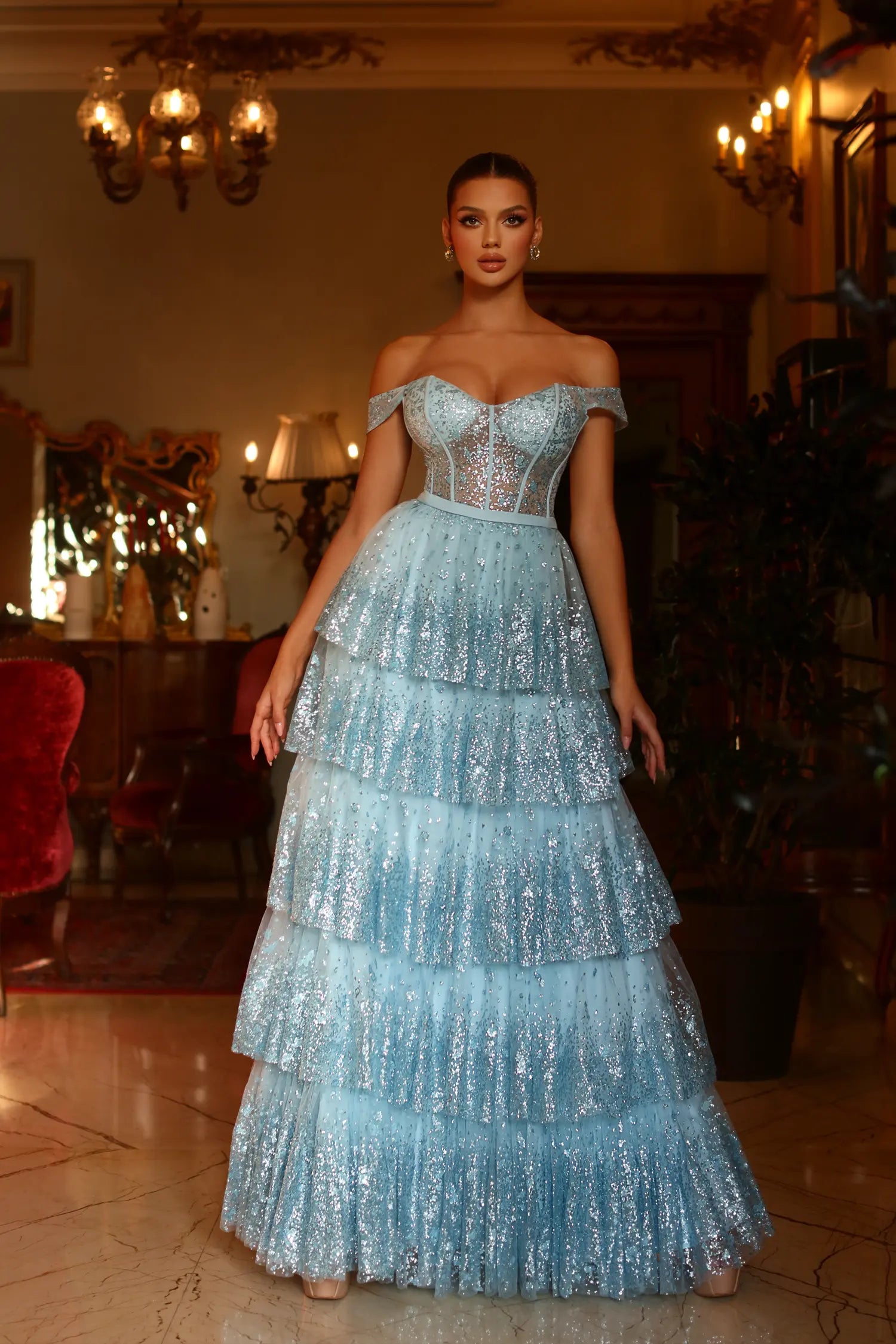 TE206 Formal Prom Party Dress